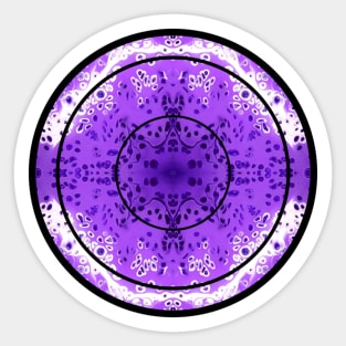 Lavender Purple Paint Pour Pattern Sticker